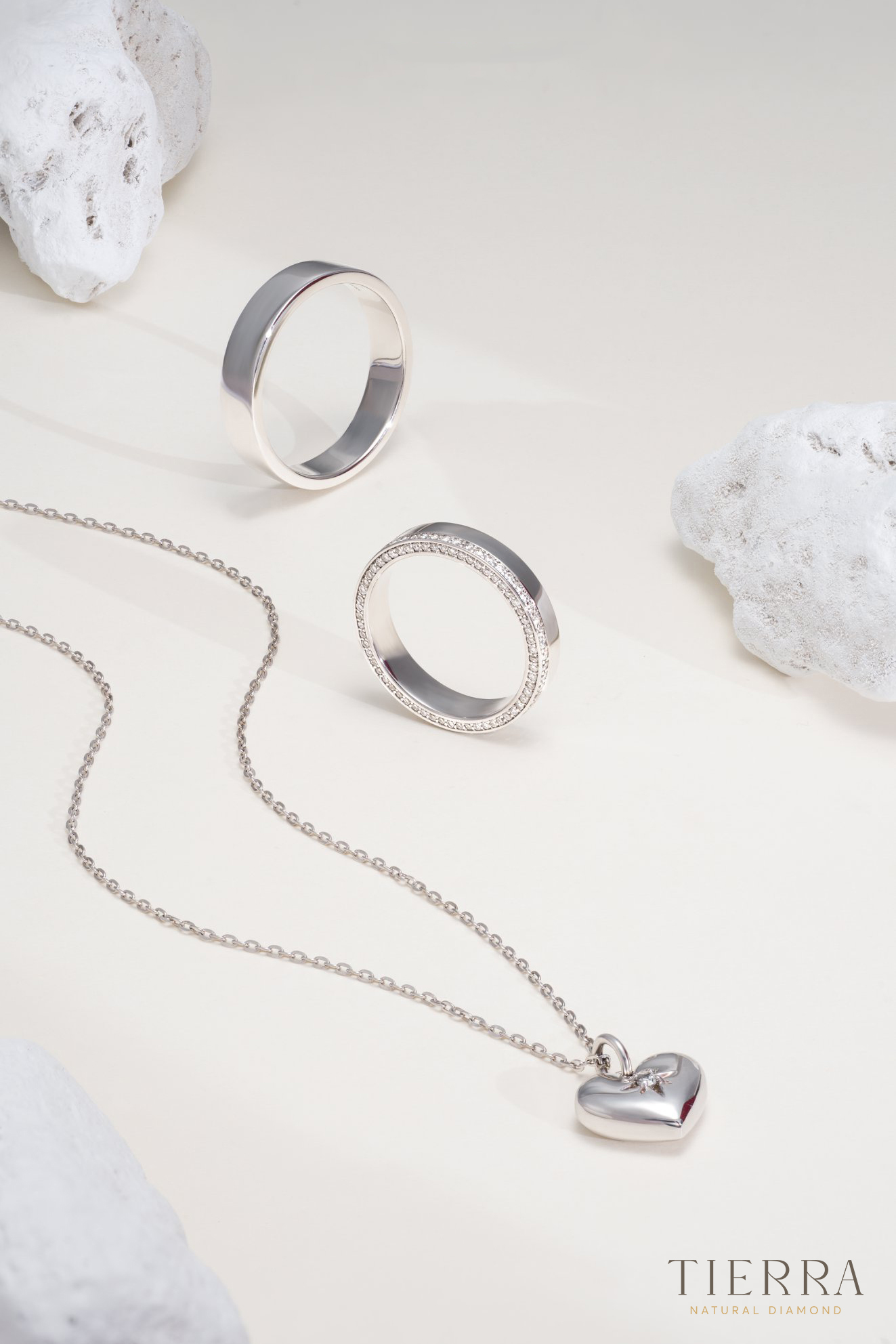 Dây chuyền vàng trắng